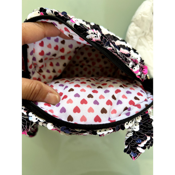 TY Beanie Babies Boos Flippables Zoey Zebra 9" Fashion Sequin Purse for … - Picture 4 of 4